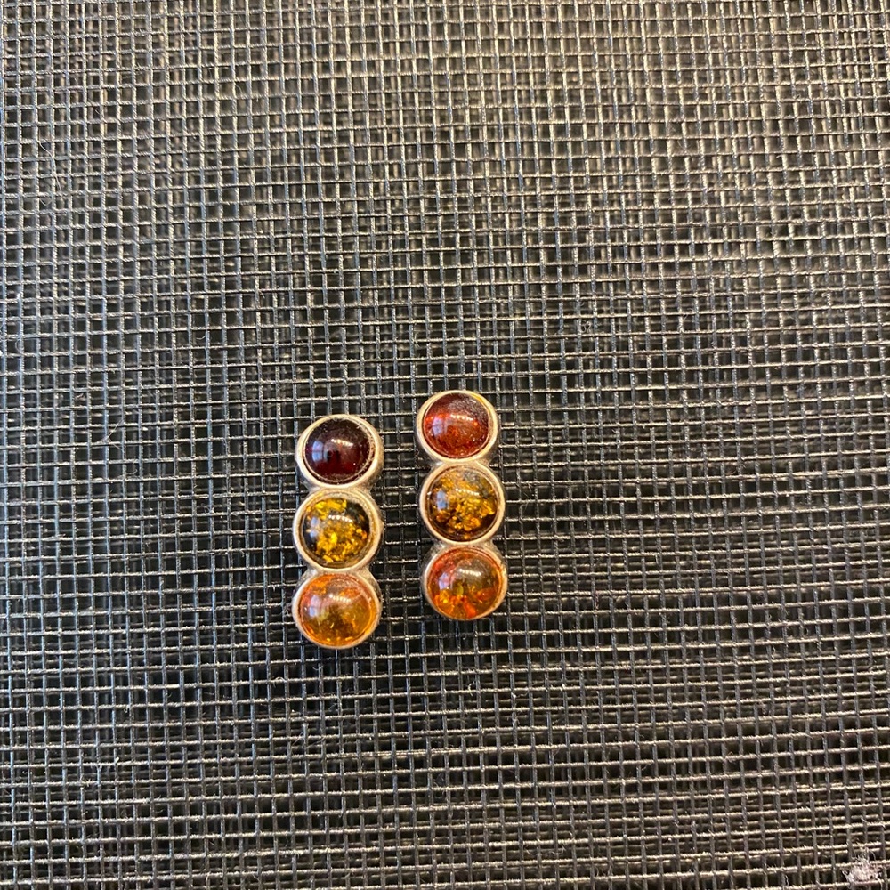 Amber earrings